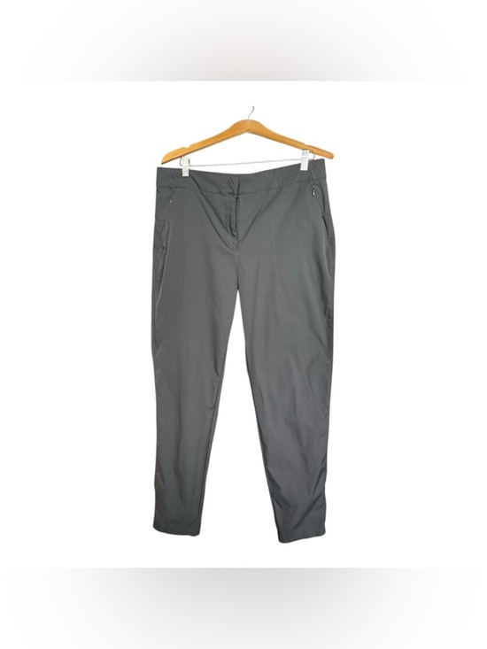 Lole Pants - Lolë Grey Travel Pants Size 14 Stretch Lightweight Zip Pocket